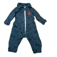 Load image into Gallery viewer, Boys Jack &amp; Milly, blue cotton zip romper, GUC, size 0,  