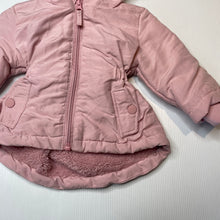 Load image into Gallery viewer, Girls Baby Berry, pink fleece lined jacket / coat, GUC, size 0,  