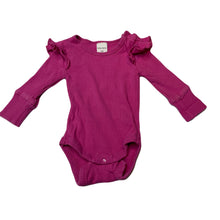 Load image into Gallery viewer, Girls Baby Berry, pink ribbed bodysuit / romper, FUC, size 000,  