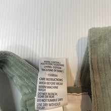 Load image into Gallery viewer, Boys Dymples, green ribbed velour overalls, EUC, size 000,  