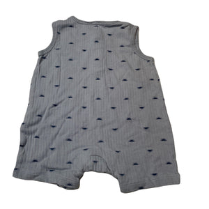 Boys Dymples, ribbed cotton summer romper, GUC, size 0,  