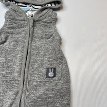 Load image into Gallery viewer, unisex Anko, lightweight knit hooded romper, pilling, FUC, size 0000,  