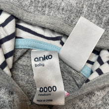 Load image into Gallery viewer, unisex Anko, lightweight knit hooded romper, pilling, FUC, size 0000,  