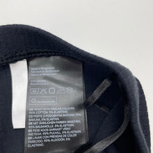Load image into Gallery viewer, Girls H&amp;M, dark navy stretchy ribbed leggings, Inside leg: 43cm, EUC, size 6,  