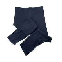 Load image into Gallery viewer, Girls H&amp;M, dark navy stretchy ribbed leggings, Inside leg: 43cm, EUC, size 6,  