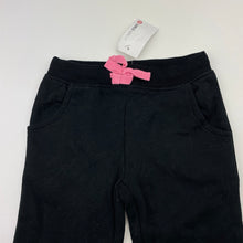 Load image into Gallery viewer, Girls Target, black fleece lined track pants, Inside leg: 37cm, NEW, size 3,  