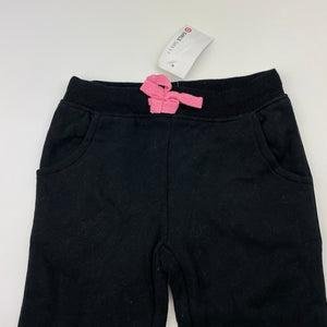 Girls Target, black fleece lined track pants, Inside leg: 37cm, NEW, size 3,  