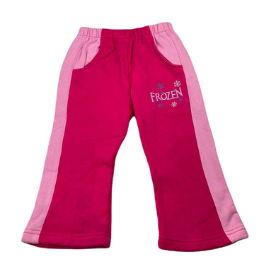 Girls FROZEN, fleece lined track pants, elasticated, Inside leg: 31cm, FUC, size 2,  