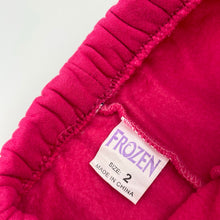 Load image into Gallery viewer, Girls FROZEN, fleece lined track pants, elasticated, Inside leg: 31cm, FUC, size 2,  