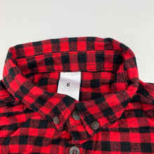 Load image into Gallery viewer, Boys Target, flannel cotton long sleeve shirt, EUC, size 6,  