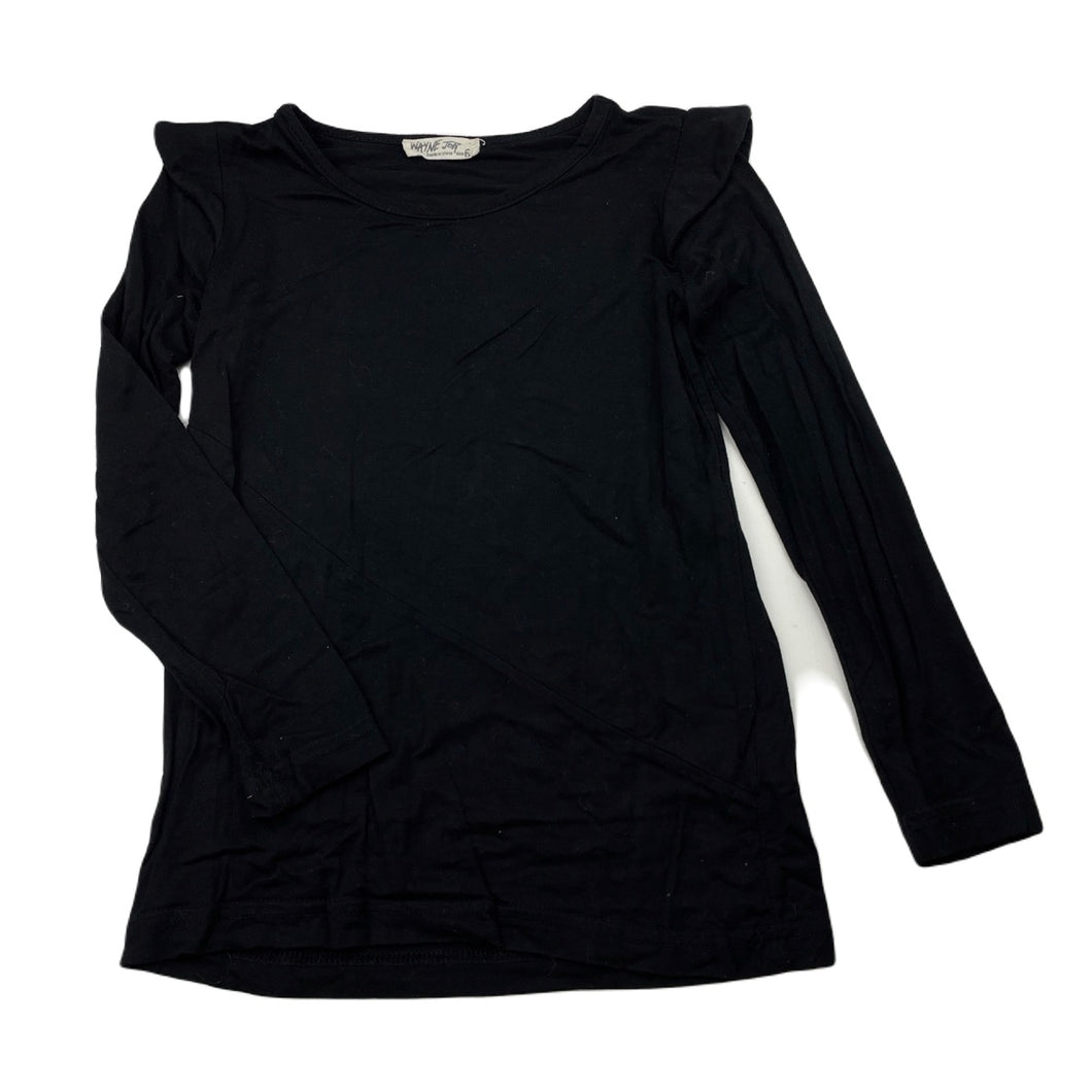 Girls Wayne Jnr, lightweight stretchy long sleeve top, EUC, size 6,  