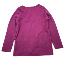 Load image into Gallery viewer, Girls Beau Hudson, magenta signature ribbed lightweight cardigan, GUC, size 4,  