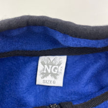 Load image into Gallery viewer, unisex NG, blue fleece sweater / jumper, EUC, size 6,  