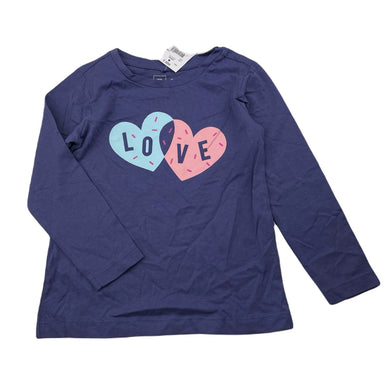 Girls Kids & Co, cotton long sleeve tee / top, NEW, size 3,  