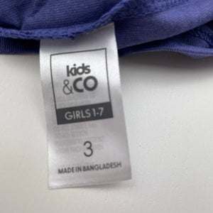 Girls Kids & Co, cotton long sleeve tee / top, NEW, size 3,  