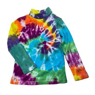 Girls Target, tie dyed stretchy roll neck top / skivvy, EUC, size 3,  