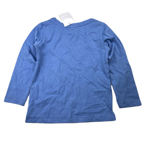 Girls Kids & Co, blue cotton long sleeve tee / top, NEW, size 3,  