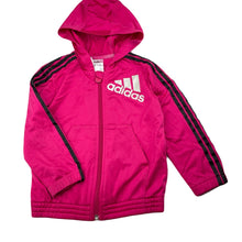 Load image into Gallery viewer, Girls Adidas, lightweight zip up track top, FUC, size 2-3,  