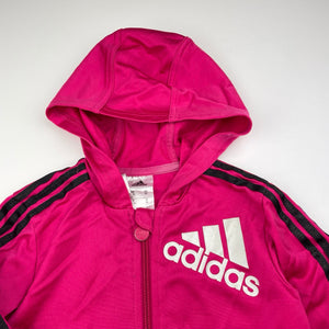 Girls Adidas, lightweight zip up track top, FUC, size 2-3,  