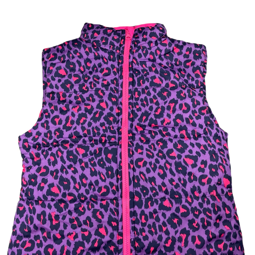 Girls Miss Understood, purple leopard print vest, EUC, size 10,  