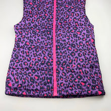 Load image into Gallery viewer, Girls Miss Understood, purple leopard print vest, EUC, size 10,  