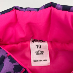 Girls Miss Understood, purple leopard print vest, EUC, size 10,  