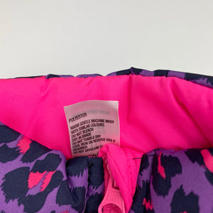 Girls Miss Understood, purple leopard print vest, EUC, size 10,  