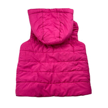 Load image into Gallery viewer, Girls Mango, pink hooded puffer vest / jacket, GUC, size 4,  