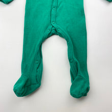 Load image into Gallery viewer, unisex Baby Berry, green ribbed coverall / romper, GUC, size 0000,  
