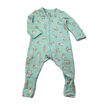 Load image into Gallery viewer, unisex Anko, stretchy zip coverall / romper, rabbits, FUC, size 000,  