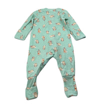 Load image into Gallery viewer, unisex Anko, stretchy zip coverall / romper, rabbits, FUC, size 000,  