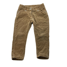 Load image into Gallery viewer, Girls Target, stretch corduroy pants, adjustable, Inside leg: 30.5cm, GUC, size 2,  