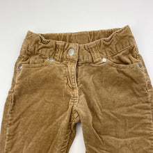 Load image into Gallery viewer, Girls Target, stretch corduroy pants, adjustable, Inside leg: 30.5cm, GUC, size 2,  