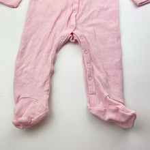 Load image into Gallery viewer, Girls Superfit, pink wool/cotton coverall / romper, FUC, size 00,  