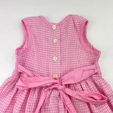 Load image into Gallery viewer, Girls vintage, lightweight gingham dress, armpit to armpit: 24cm, GUC, size 0-1, L: 45cm