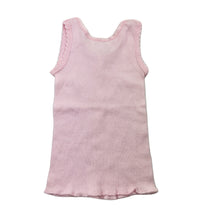 Load image into Gallery viewer, Girls Dymples, pink ribbed cotton singlet top, GUC, size 00,  