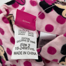 Load image into Gallery viewer, Girls Disney, Minnie Mouse flannel cotton winter pyjamas, NEW, size 2,  