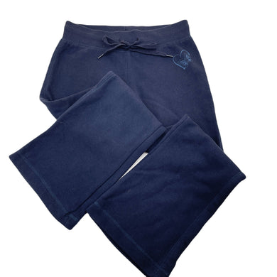 Girls Target, navy fleece lined track pants, Inside leg: 52cm, EUC, size 7,  