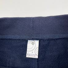 Load image into Gallery viewer, Girls Target, navy fleece lined track pants, Inside leg: 52cm, EUC, size 7,  