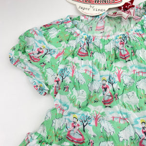 Girls LITTLE WINGS, lightweight Bo Peep puff sleeve dress, NEW, size 2, L: 50cm