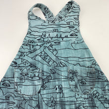 Load image into Gallery viewer, Boys LITTLE WINGS, lightweight cotton shortalls / romper, crocodiles, EUC, size 1-2,  