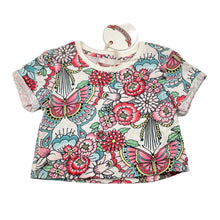 Load image into Gallery viewer, Girls PAPER WINGS, organic cotton cropped floral tee / top, NEW, size 5,  
