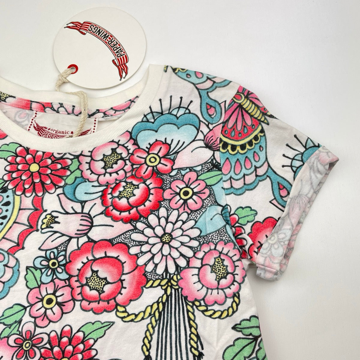 Cropped Tee Flower pattern outlet