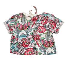 Load image into Gallery viewer, Girls PAPER WINGS, organic cotton cropped floral tee / top, NEW, size 5,  
