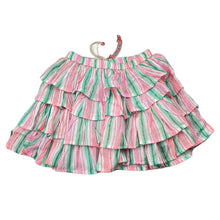 Load image into Gallery viewer, Girls PAPER WINGS, striped lightweight tiered skirt, elasticated, L: 26cm, NEW, size 4,  
