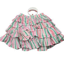 Load image into Gallery viewer, Girls PAPER WINGS, striped lightweight tiered skirt, elasticated, L: 26cm, NEW, size 4,  