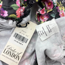 Load image into Gallery viewer, Girls Duke of LONDON, floral halter-neck hi lo dress, NEW, size 6, L: 55cm at front