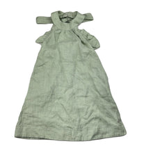 Load image into Gallery viewer, Girls Mii Love Mu, green linen halter-neck summer dress, NEW, size 5, L: 56cm