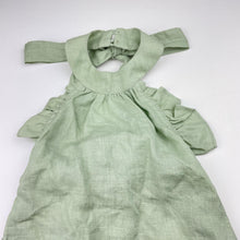 Load image into Gallery viewer, Girls Mii Love Mu, green linen halter-neck summer dress, NEW, size 5, L: 56cm
