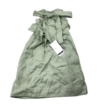 Load image into Gallery viewer, Girls Mii Love Mu, green linen halter-neck summer dress, NEW, size 5, L: 56cm